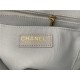 Chanel Medium Backpack Lambskin 91121 Gold-Metal Grey High