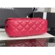 Chanel SMALL FLAP BAG With Top Diamond Handle Lambskin & Gold-Tone Metal AS4141 Fuchsia High