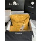 Chanel 22 SMALL HANDBAG Shiny Calfskin & Gold-Tone Metal AS3260 Yellow High