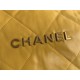 Chanel 22 SMALL HANDBAG Shiny Calfskin & Gold-Tone Metal AS3260 Yellow High