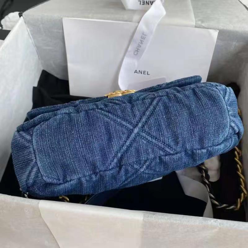 Chanel 19 Flap Bag Denim High