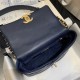 Chanel 19 Flap Bag Goatskin/Lambskin Navy High