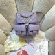 Chanel BACKPACK AS3860 Grained Shiny Calfskin & Gold-Tone Metal Purple A