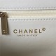 Chanel FLAP BAG AS3791 Lambskin & Gold-Tone Metal White High