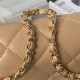 Chanel FLAP BAG AS3791 Lambskin & Gold-Tone Metal Beige High