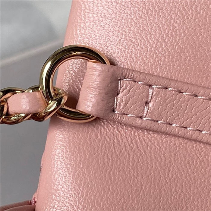 Chanel FLAP BAG AS3791 Lambskin & Gold-Tone Metal Pink High