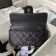 Chanel FLAP BAG AS3791 Fabric & Gold-Tone Metal Black High