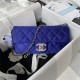 Chanel FLAP BAG AS3791 Fabric & Gold-Tone Metal Blue High