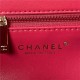 Chanel FLAP BAG AS3791 Fabric & Gold-Tone Metal Red High