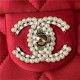 Chanel FLAP BAG AS3791 Fabric & Gold-Tone Metal Red High