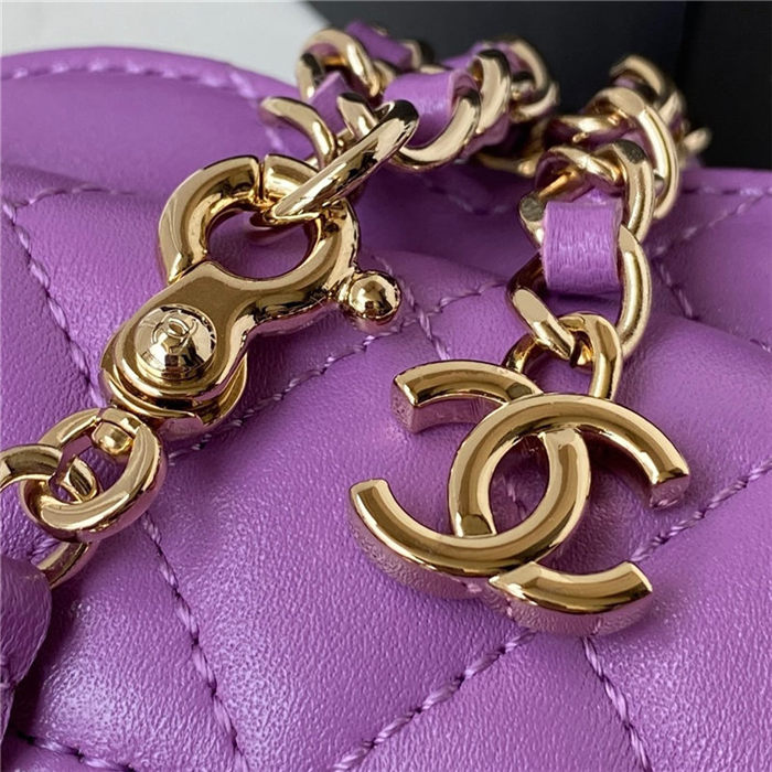 Chanel Mini HEART BAG Lambskin & Gold-Tone Metal AS3189 A