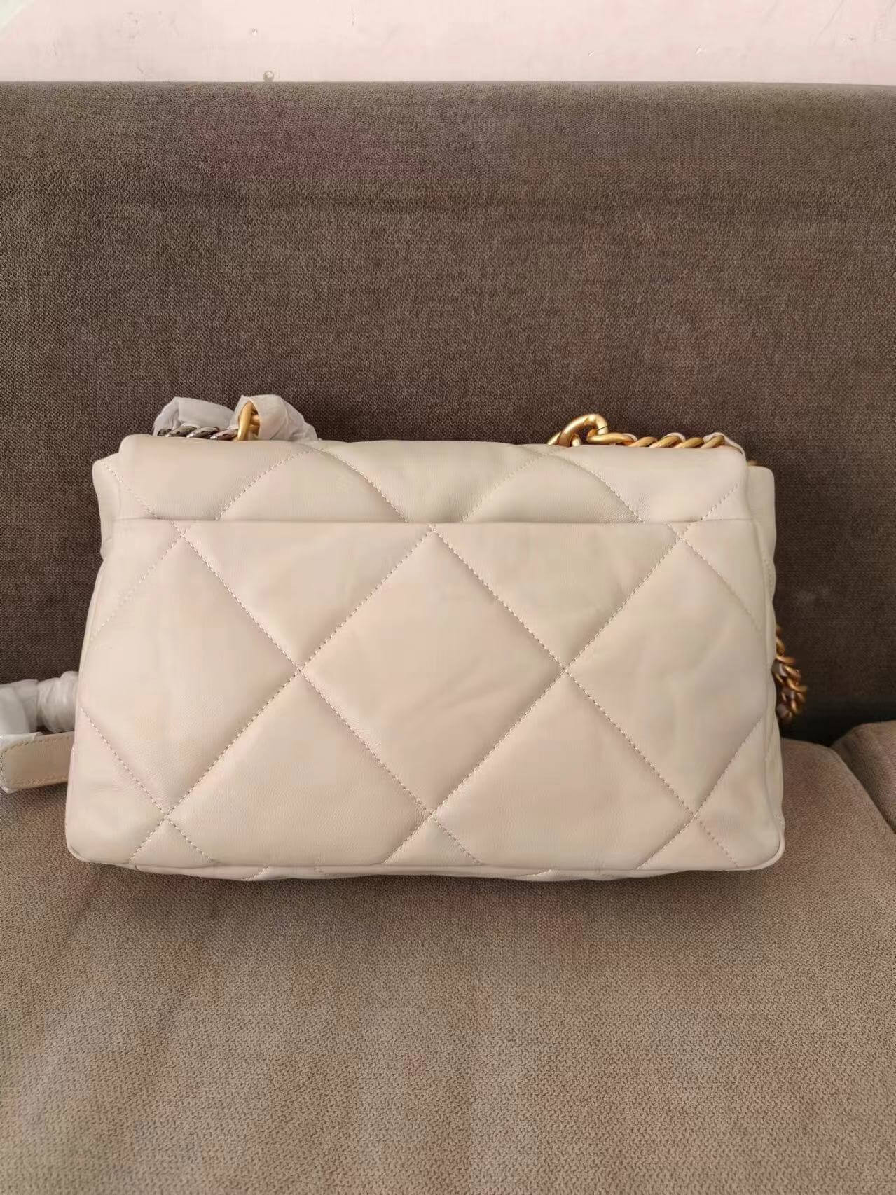 Large Chanel 19 Flap Bag Goatskin/Lambskin High