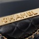 Chanel WALLET ON CHAIN A80982 Lambskin & Gold-Tone Metal Black A