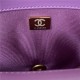 LARGE FLAP BAG AS3215 Lambskin & Gold-Tone Metal Purple A