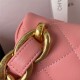 SMALL FLAP BAG AS3214 Lambskin & Gold-Tone Metal Pink A