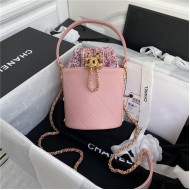 Chanel Small Drawstring Bag Pink High