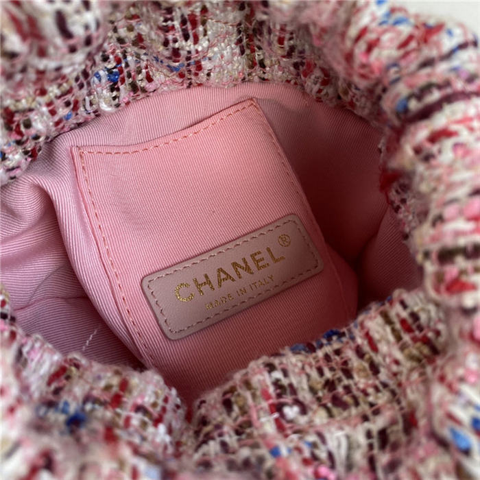 Chanel Small Drawstring Bag Pink High