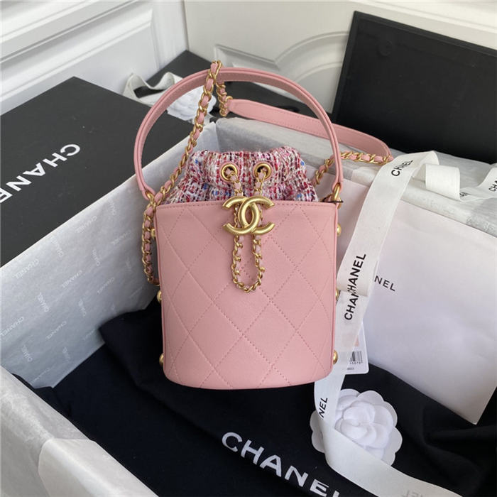 Chanel Small Drawstring Bag Pink High