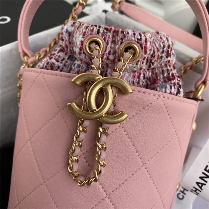 Chanel Small Drawstring Bag Pink High