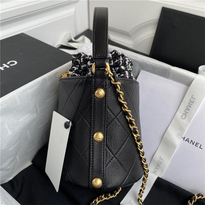 Chanel Small Drawstring Bag Black High