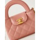 Chanel CLUTCH WITH CHAIN AP3435 Shiny Aged Calfskin & Gold-Tone Metal Pink High