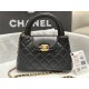 Chanel MINI SHOPPING BAG AS4416 Shiny Aged Calfskin & Gold-Tone Metal Black High