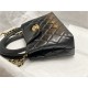 Chanel MINI SHOPPING BAG AS4416 Shiny Aged Calfskin & Gold-Tone Metal Black High