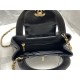 Chanel MINI SHOPPING BAG AS4416 Shiny Aged Calfskin & Gold-Tone Metal Black High