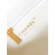 Chanel MINI SHOPPING BAG AS4416 Shiny Aged Calfskin & Gold-Tone Metal White High