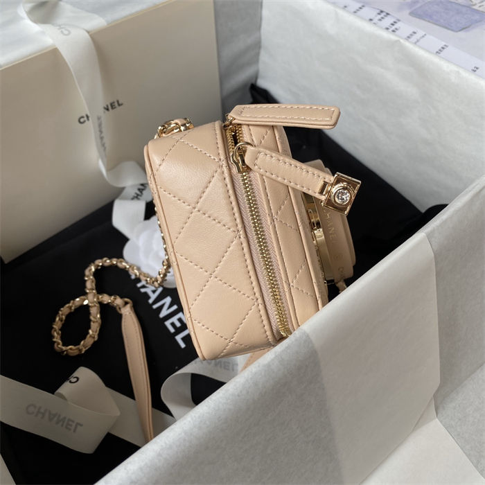 Chanel CAMERA BAG AS4817 Lambskin Beige A