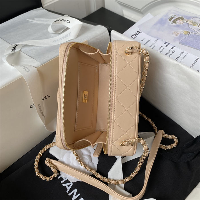 Chanel CAMERA BAG AS4817 Lambskin Beige A