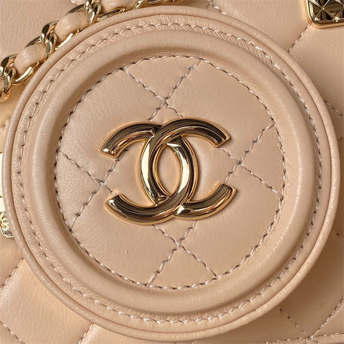 Chanel CAMERA BAG AS4817 Lambskin Beige A