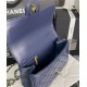 Chanel MINI FLAP BAG With Top Diamond Handle Lambskin & Gold-Tone Metal AS4140 Navy High