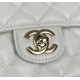 Chanel MINI FLAP BAG With Top Diamond Handle Lambskin & Gold-Tone Metal AS4140 White High