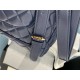 Chanel Large Backpack Lambskin 91122 Gold-Metal Navy High