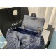 Chanel Large Backpack Lambskin 91122 Gold-Metal Navy High