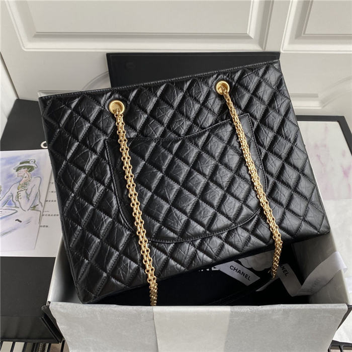 Chanel Large Shopping Bag Black High