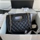 Chanel Handle Flap Bag With Charms Black High