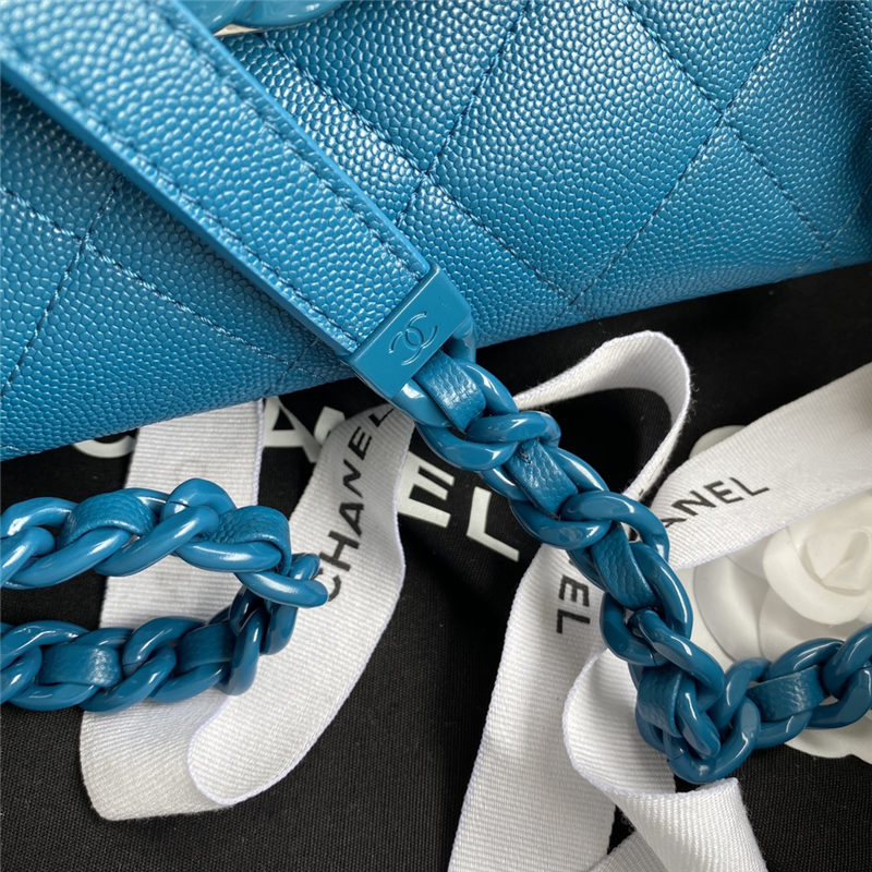 Chanel Flap Bag Blue High