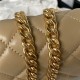 Chanel CLUTCH WITH CHAIN Shiny Lambskin & Gold-Tone Metal AP3854 Beige A