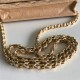 Chanel Wallet on Chain Grained Calfskin Beige Gold Metal B