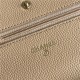 Chanel Wallet on Chain Grained Calfskin Beige Gold Metal B