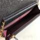 Chanel Wallet on Chain Grained Calfskin Black Gold Metal B