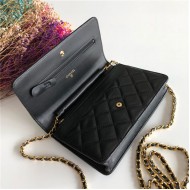 Chanel Wallet on Chain Lambskin Black Gold Metal B