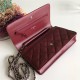 Classic Wallet on Chain A33814 Lambskin Burgundy Silver Metal B