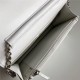 Classic Wallet on Chain A33814 Lambskin White Silver Metal B