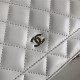 Chanel Wallet on Chain Lambskin White Silver Metal B