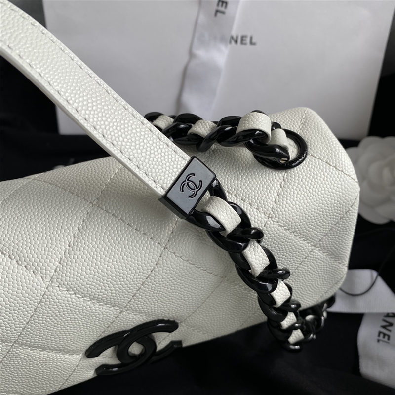 Chanel Small Flap Bag White High