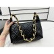 Chanel Hobo Handbag AS4912 Shiny Lambskin & Gold Metal A