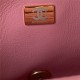 Chanel MINI FLAP BAG with Enamel buckle Lambskin & Gold-Tone Metal Coral A